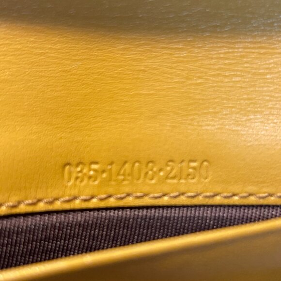 Gucci Vintage Leather and Canvas Double Hook Long Wallet - Preowned - Picture 15 of 15